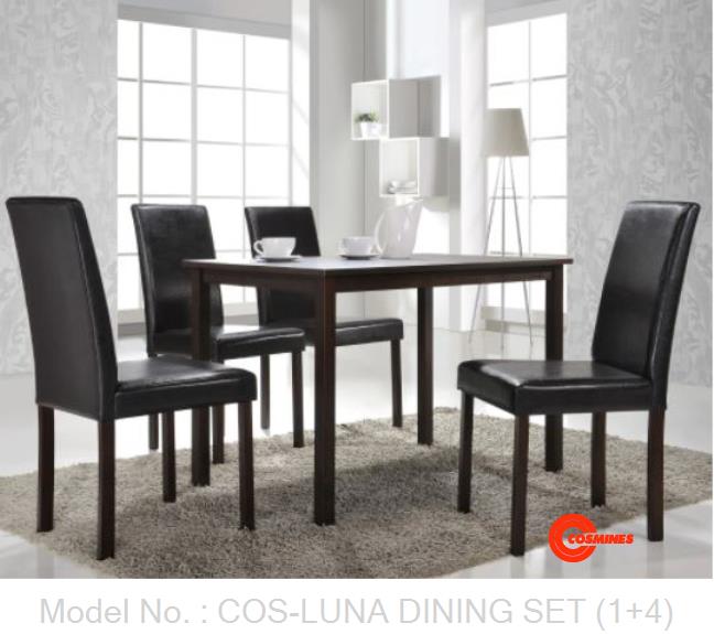 COS-LUNA DINING SET (1+4)